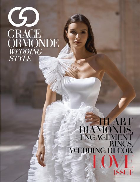 Grace Ormonde Wedding Style February 2023 Digital Issue Wedding Magazines, Bridal Magazine Photoshoot, Bridal Magazine Layout, Rihanna Perfect Magazine 2024, Bridal Magazine Cover, Grace Ormonde Wedding Style, Ashi Studio, Anne Barge, Rosie Assoulin