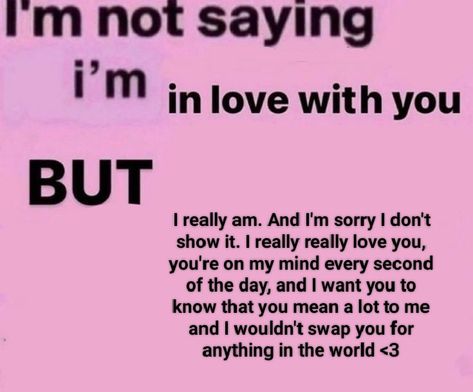 Ahhhhhhh I love you so fricking much ohmygosh (⁠◍⁠•⁠ᴗ⁠•⁠◍⁠)⁠❤ I Just Want You To Know I Love You, Not Saying Im In Love With You But, Im Not Saying Im In Love With You, I Love You I Love You I Love You, I Love You Too Much, I Love You So Much For Him, I Love My Partner, Comfort Videos, Crush Stuff