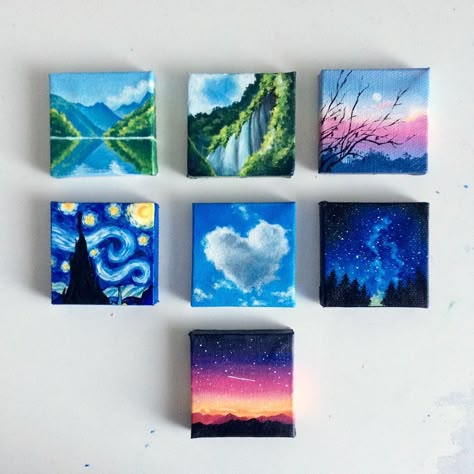 ♥pinterest➡@Nor Syafiqah♥ Paintings Christmas, Mini Tela, Canvas Drawing, Small Canvas Paintings, Simple Canvas Paintings, Cute Canvas Paintings, Easy Canvas Art, Canvas Drawings, Cute Paintings