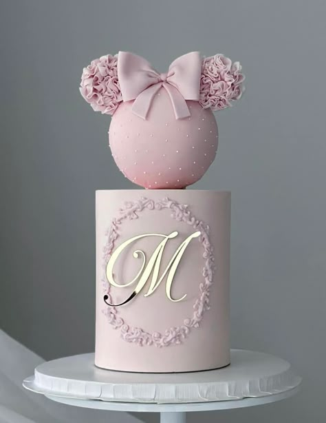 Cake Designs 2024, Minnie Cake Ideas, Minnie Mouse Cake Design, Mickey Cake, Minnie Mouse Birthday Party Decorations, Minnie Mouse Birthday Cakes, Candy Birthday Cakes, Minnie Mouse Baby, Mini Torte