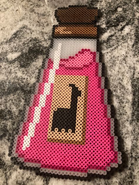 Large Perler Bead Projects, Crystal Perler Beads, Cult Of The Lamb Perler Beads, 2.6mm Perler Bead Patterns, Kai Wachi Perler, Perler Bead Memes, Adult Perler Bead Patterns, Funny Perler Bead Patterns, Rave Perler Ideas