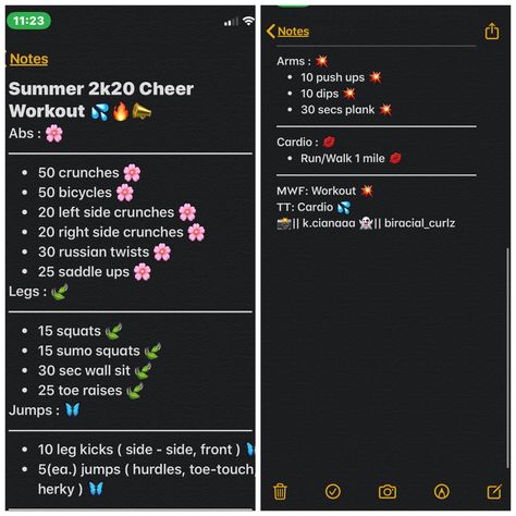 Cheer Schedule, Cheerleading Workouts For Beginners, Cheerleading Tips For Beginners, Cheer Arm Workout, Cheer Core Workout, Cheer Base Workout, Base Workouts Cheer, Workouts For Cheerleaders, Cheer Workouts For Beginners