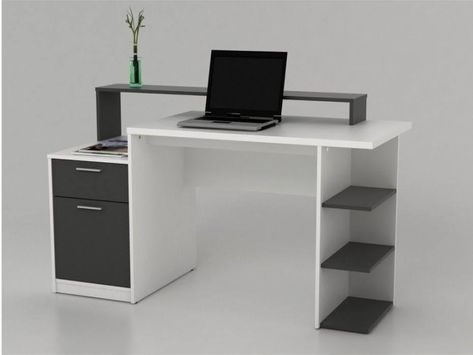 Decorating Bathroom Shelves, Computer Table Design, Small Office Design Interior, Computer Desk Design, Design Desks, Small Computer Desk, Study Table Designs, Computer Desks For Home, Office Table Design