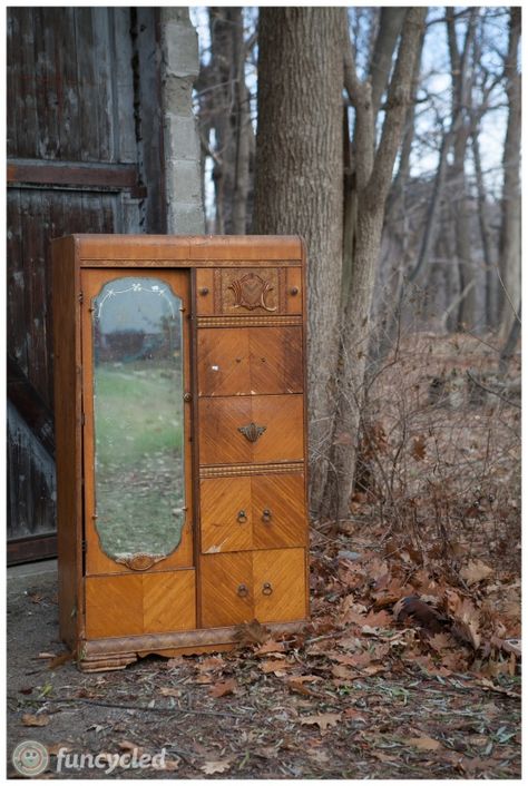 Cedar Armoire Makeover – Tuesday’s Treasures – FunCycled Waterfall Armoire Makeover, Art Deco Wardrobe Makeover, Restored Wardrobe Painted Furniture, Cedar Armoire Makeover, Waterfall Wardrobe Makeover, Cedar Wardrobe Makeover, Armoire Makeover Ideas, Antique Armoire Makeover, Antique Wardrobe Makeover