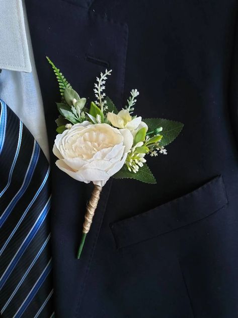 Champagne Boutonniere, Vintage Boutonniere, Peony Boutonniere, Burlap Boutonniere, Gold Corsage, Boutonniere White, Pocket Boutonniere, Blue Boutonniere, Rusting Wedding