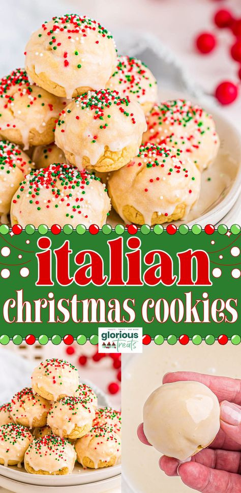 Christmas Recipes Dinner Main Courses, Italian Christmas Cookie Recipes, Takeout Recipes, Christmas Recipes For Kids, Holiday Desserts Christmas, Favorite Christmas Recipes, Italian Christmas Cookies, Soft Cookies, Delicious Christmas Cookies