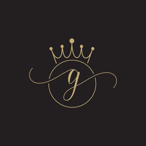 Letter g initial crown logo design G Wallpaper Letter, G Letter Design, Letter G Design, Logo Design G, G Lettering, G G Logo Design, Jg Logo, G G Logo, Crown Logos