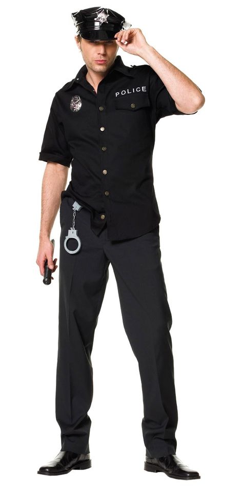 Diy Cop Costume, Robber Fancy Dress, Policeman Costume, Police Officer Halloween Costume, Police Officer Halloween, Vinyl Hat, Cop Halloween Costume, Police Halloween Costumes, Cop Outfit