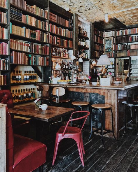 Looking to throw your next big shindig? We've rounded up the best of the city's venues for hosting the perfect bash. Home Library Design Ideas, Bookshop Café, Bookstore Design, Bar Deco, Library Cafe, Lots Of Books, Bookstore Cafe, Cozy Coffee Shop, Coffee Shop Aesthetic