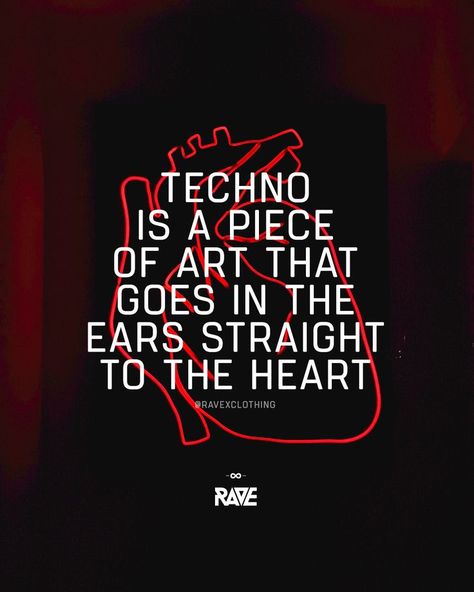 Rave Quotes, Techno Quotes, Techno Clothes, Graffiti Tattoo, Minimal Techno, Rave Music, Rave Clothing, Hip Hop Art, Techno Music