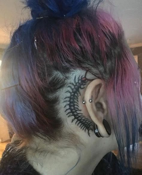 Dystopia Tattoo, Centipede Tattoo, Emo Tattoos, Alice Costume, Funky Tattoos, Sick Tattoo, Spooky Tattoos, Dream Tattoos, Dope Tattoos