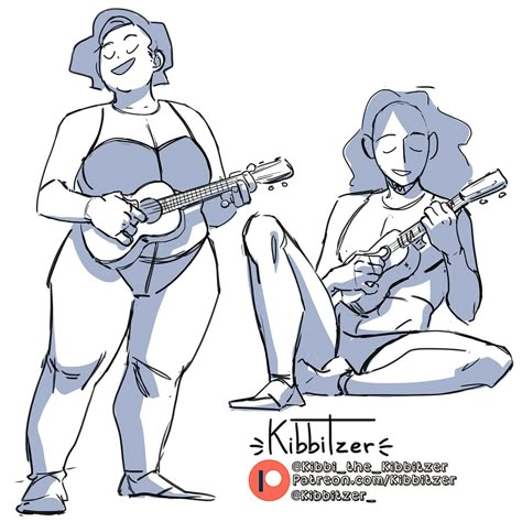 Ukulele Reference, Ukulele Drawing, Perspective Drawing Architecture, Figure Reference, Reference Sheet, February 2023, Gesture Drawing, Drawing Templates, Poses References