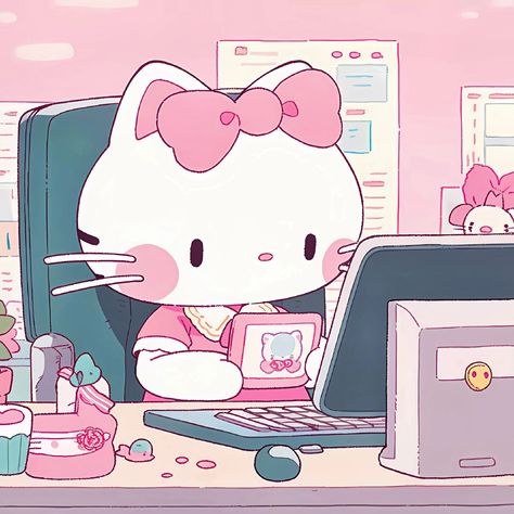 Hello Kitty Wallpaper Hd, Pink Wallpaper Hello Kitty, Images Hello Kitty, Walpaper Hello Kitty, Cinnamon Girl, Hello Kitty Aesthetic, Hello Kitty Drawing, Hello Kitty Cartoon, Hello Kitty Art