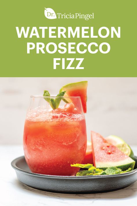 Watermelon Cocktails, Watermelon Prosecco Cocktails, Boozy Watermelon, Cocktails With Watermelon Juice, Frozen Watermelon Cocktail, Vodka Fizz Cocktail, Watermelon Cocktail Recipes, Watermelon Fizz Cocktail, Prosecco Drinks