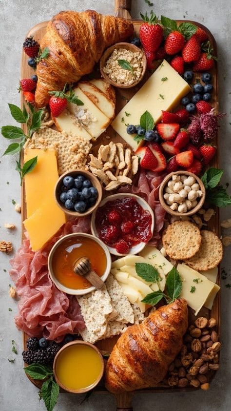 Lunch Grazing Board, Unique Chacutery Board Ideas, Ideas For A Charcuterie Board, Easy Chauctier Board Ideas, Charcuterie Board Jams, Charcuterie Board No Pork, Healthy Breakfast Charcuterie Board, Healthy Snack Board Ideas, At Home Charcuterie Board