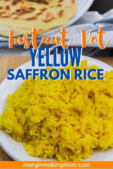 Vigo Saffron Yellow Rice Instant Pot, Vigo Yellow Rice Instant Pot, Saffron Rice Instant Pot, Yellow Rice Instant Pot, Saffron Rice Recipe, Rice In The Instant Pot, Chicken And Yellow Rice, Yellow Rice Recipes, Crockpot Express