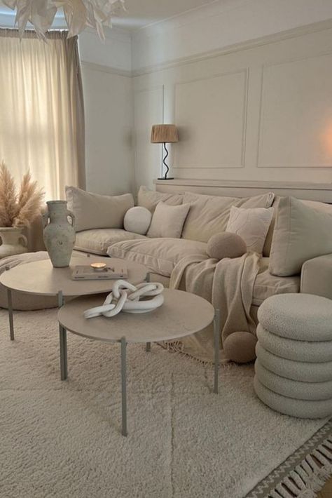 Create a serene oasis with our Beige Living Room Decor inspiration! Dive into the soothing world of neutral tones, where beige takes center stage. Discover minimalist elegance, with soft creams and warm tans as your canvas. Embrace the natural, as wood accents and stone textures add depth and character. Dive into a world of tranquility with our Beige Living Room Decor ideas, where simplicity meets sophistication. #BeigeLivingRoom #NeutralDecor #SerenitySpace" Neutral Modern Living Room, Beige Living Room Decor, Cozy Neutral Living Room, Beige Living Room, Cream Living Rooms, Living Room Decor Neutral, Furniture Selection, Classy Living Room, Modern Living Room Interior