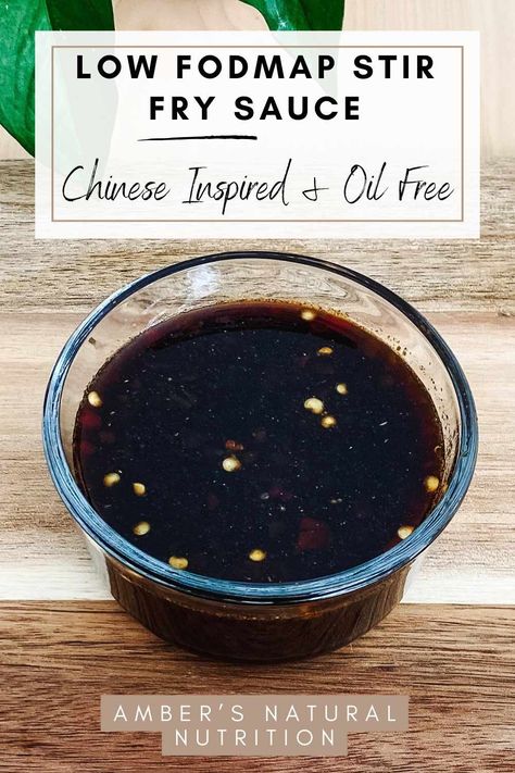 Low Fodmap Stir Fry Sauce - Chinese Inspired & Oil Free Low Fodmap Stir Fry, Ibs Friendly Food, Fodmap Recipes Dinner, Low Fodmap Recipes Dinner, Fodmap Breakfast, Low Histamine Foods, Fodmap Friendly Recipes, Low Fodmap Snacks, Fodmap Snacks