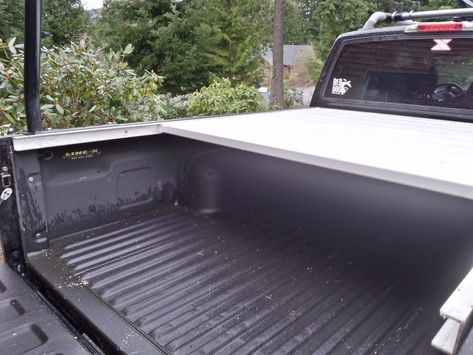 Tonneau Cover, Truck Bed Cover : 4 Steps - Instructables Bed Cover Ideas, Pickup Truck Bed Covers, Hinges Diy, Diy Truck Bedding, Truck Bed Storage, Truck Diy, Truck Bed Covers, Truck Covers, Truck Camping