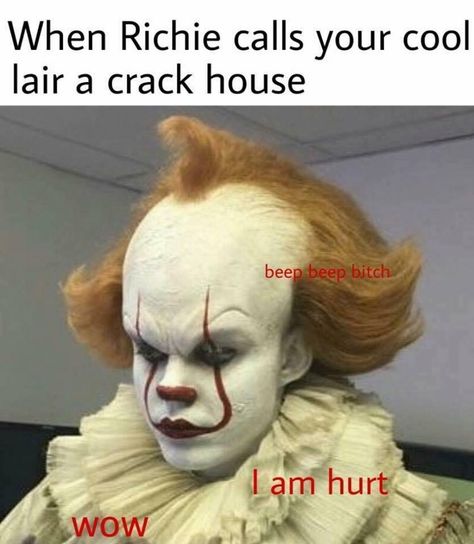 2017 Memes, Horror Movies Funny, You'll Float Too, Pennywise The Clown, Pennywise The Dancing Clown, Halloween Memes, It The Clown Movie, I'm A Loser, Horror Movie Icons