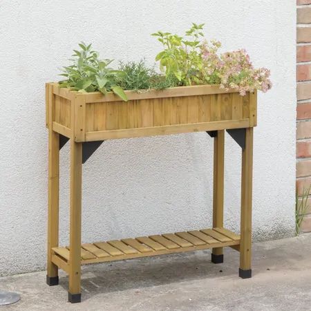 Slimline Herb Garden - VegTrug Tulsi Basil, Elevated Planter, Herb Garden Planter, Kitchen Windowsill, Cedar Planters, Herb Planters, Standard Bed, Vertical Design, Raised Bed