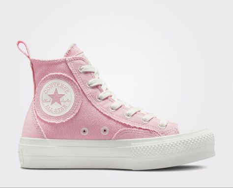 Platform Chucks, Pink High Tops, Chuck Taylor All Star Lift, High Top Trainers, Festival Shop, Women's Converse, Iconic Design, Converse Chuck Taylor All Star, Stand Tall