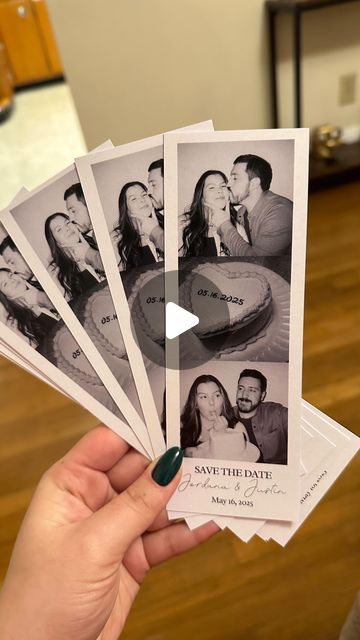 Jordana ♡ on Instagram: "DIY’ed our save the dates for .85 cents each 💌🫶🏻 like for a details video on how I did these! . . . . #wedding #savethedate #weddingdiy #weddinginvitations #weddinginspiration  DIY crafts, save the dates, wedding stationery, do it yourself wedding invites, wedding invitations inspo, wedding planning, bride to be" Cricut Save The Date Ideas Diy, Make Your Own Save The Date Cards, Diy Save The Dates Cricut, Circuit Save The Date, Cheap Save The Date Ideas, Save The Date Videos, Budget Friendly Save The Dates, Film Save The Date, Diy Save The Date Ideas