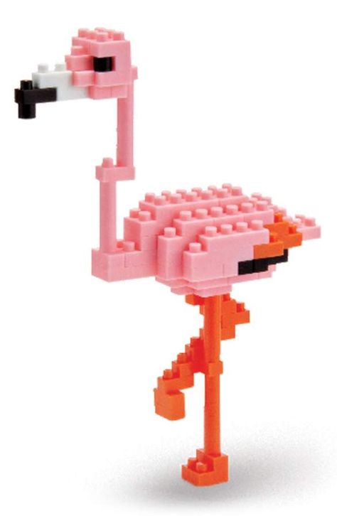 Greater Flamingo, Flamingo Craft, Lego Animals, Flamingo Decor, Flamingo Art, Flamingo Party, Pink Bird, Lego Instructions, Lego Projects