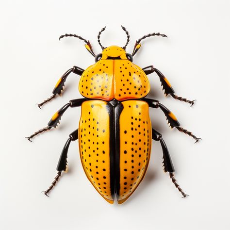 a orange and yellow and white dead poisonous beetle, taxidermy, hyperrealistic, hyperdetailed, product photography, elegant, view from above, plain background, photorealistic Beetle Person, Bugs White Background, Yellow Beetle, Beetle Taxidermy, Yellow Beetle Insect, Eastern Eyed Click Beetle, Beetle Wings Open, Beetle Wings, View From Above