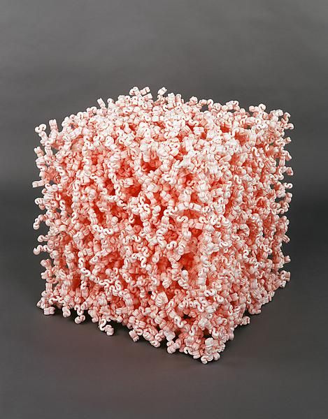 Tom Friedman, Untitled. Medium: packing peanuts. Tom Friedman, Sculpture Projects, Plastic Art, Art Folder, The Uncanny, High School Art, Contemporary Sculpture, Packing Peanuts, Recycled Art