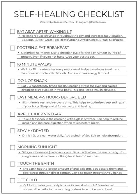 Self-Healing Checklist.pdf Healing Checklist, Grass Fed Meat, Improve Energy, Do Your Best, Healthy Living Lifestyle, Self Healing, Healthy Living, Healing, Lifestyle