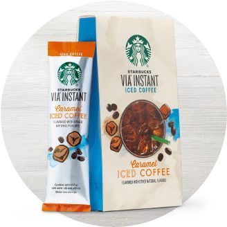 Iced Coffee Starbucks, Starbucks At Home, Caramel Iced Coffee, Best Starbucks Drinks, Café Starbucks, Starbucks Vanilla, Coffee Sachets, Butter Sugar Cookies, Starbucks Caramel