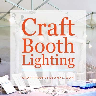 Show Lights - Tips and Photos Craft Table Display, Craft Show Table, Craft Booths, Booth Lighting, Creative Booths, Booth Table, Vendor Booth Display, Selling Crafts Online, Craft Show Booths