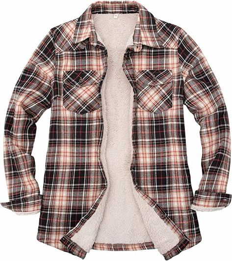 LOVE!! These flannel jackets are AMAZING! So many different colors to choose from 😍 Flannel Jacket Women's, Lined Flannel Shirt, Womens Sherpa, International Clothing, Always Cold, Flannel Shirts, Mens Flannel Shirt, Flannel Women, Mens Flannel