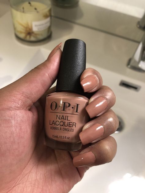 OPI- Barefoot in Barcelona Barefoot In Barcelona Opi, Nude Nail Polish For Dark Skin, Opi Barefoot In Barcelona, Nail Polish For Dark Skin, Nude Polish, Makeup Is Art, Nude Nail Polish, Halo Effect, Nude Nail