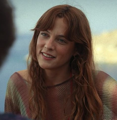 Short Curtain Bang, Redhead Face Claim, Dark Auburn Hair, Bridget Bardot, Taylor Jenkins Reid, Riley Keough, Daisy Jones And The Six, Daisy Jones, Auburn Hair