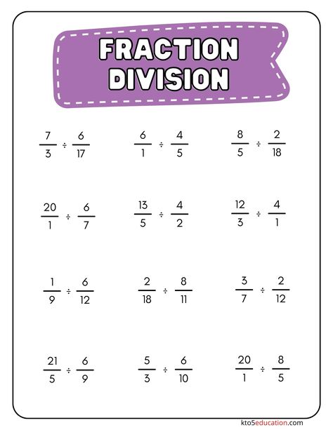 Fractions As Division, Multiplying Fractions Worksheets, Math Fractions Worksheets, Math Practice Worksheets, Multiplying Fractions, Math Tutorials, Division Worksheets, Learning Sites, Fractions Worksheets