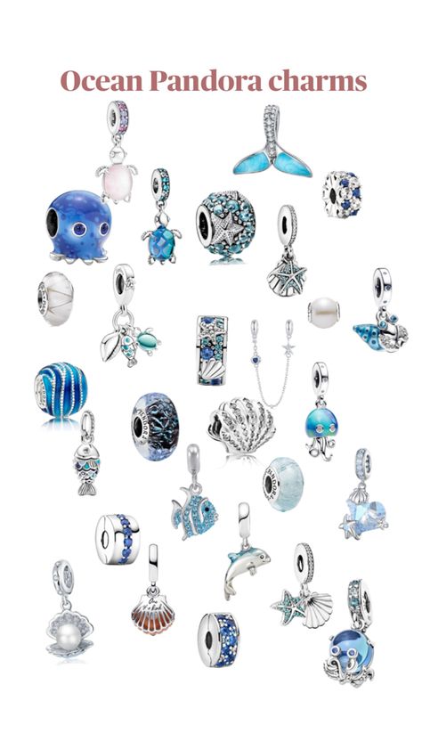 Pandora Beach, Pandora Bracelet Charms Ideas, Pandora Bracelet Designs, Jewelry Accessories Ideas, Pandora Bracelet Charms, Pandora Charm, Charm Rings, Pandora Bracelets, Pandora Bracelet