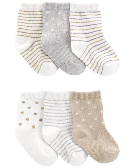 PRICES MAY VARY. 6-pack Soft cotton blend Designed in a soft cotton blend with slip resistant soles, these socks are a closet essential. Toddler Socks, Free Jeans, Baby Cover, Kids Denim, Free Shoes, Carters Baby, Christmas 2022, Girls Socks