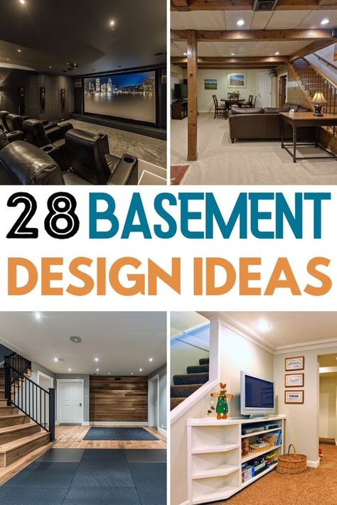 Basement envy is REAL! 🤩 Imagine cozy movie nights in your home theater, game-day gatherings at your custom bar, or creative playdates in a whimsical playroom – all in your transformed basement! 

Get inspired by stunning design ideas, practical tips for maximizing space, and solutions for common basement challenges like humidity and lighting. #basementremodel #basementinspiration #homeideas #interiorlovers Entertainment Room Basement, Classy Basement Ideas, Finished Basement Tv Room, Home Decor Basement, Basement Entertainment Ideas, Small Finished Basement Ideas Layout, Basement Ideas Aesthetic, Sous Sol Design Inspiration, Basement Ideas Gym