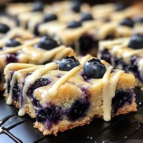 Lemon Blueberry Oatmeal Bars, Blueberry Cookie Bars, Blueberry Lemon Squares, Blueberry Bars Recipes, Blueberry Lemon Desserts, Blueberry Pie Cookies, Blueberry White Chocolate Chip Cookies, Lemon Cookie Bars, Lemon Blueberry Dessert Recipes