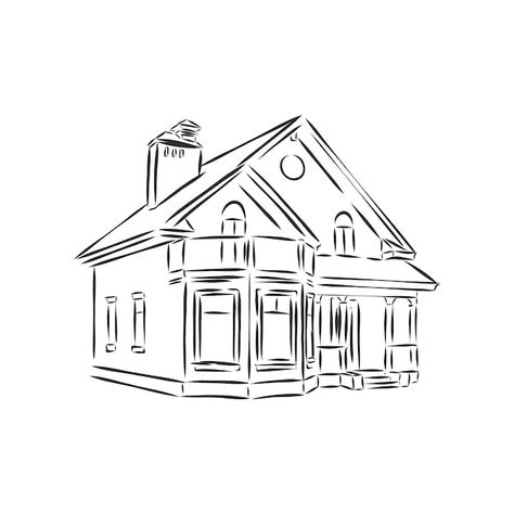 House Line Drawing Images - Free Download on Freepik House Line Drawing, Line Drawing Images, House Outline, Easy Doodle, House Sketch, Easy Doodle Art, Sketchbook Ideas, House Drawing, Home Icon