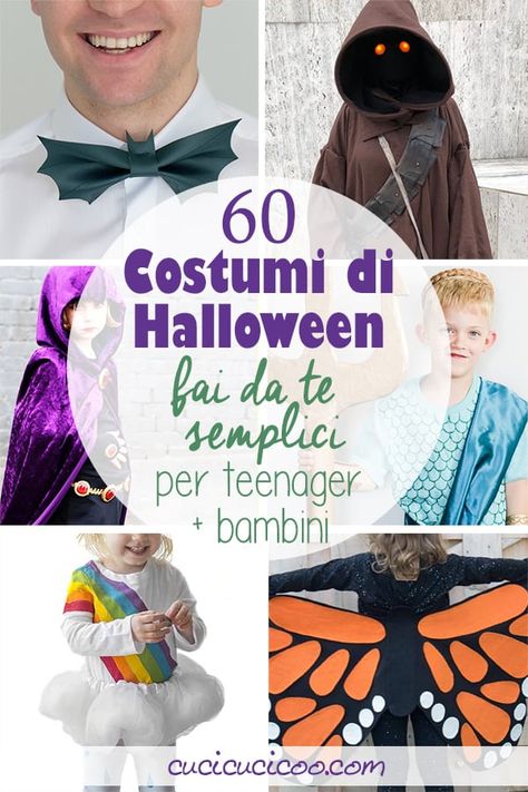 Divertiti e risparmia soldi con questi 60 costumi di Halloween fai da te facili per teenagers e bambini. Alcuni di questi migliori travestimenti handmade per 2019 richiedono abilità di cucito di base, altri solo un po’ di colla! #halloweenfaidate Homemade Witch Costume, Diy Knight Costume, Diy Bat Costume, Picnic Blanket Diy, Easy Diy Halloween Costumes, Pirate Costume Diy, Diy Projects For Adults, Handmade Halloween Costumes, Ghost Diy