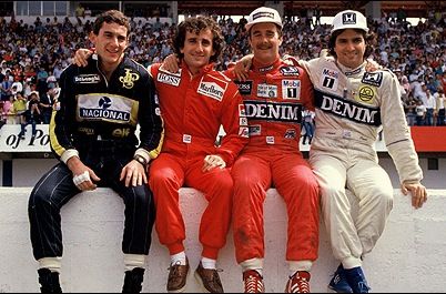 Senna, Prost, Mansell, Piquet (1986) F1 Legends, Aryton Senna, Alain Prost, Nigel Mansell, F1 Wallpaper Hd, Formula Uno, Formula 1 Car, Racing Driver, Motor Racing