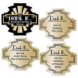 Drink If Game, Mafia Party, 1920's Party, Decades Party, Adult Drinking Games, Gatsby Birthday Party, Twenties Party, Decade Party, Jazz Party