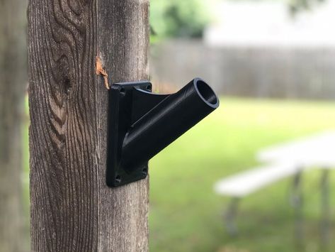 Flag Pole Holder by Renacious - Thingiverse Diy Flag Pole, Diy Flag, Flag Pole Holder, Home Daycare, Montessori Classroom, A Flag, Garage Design, Flag Pole, A Design