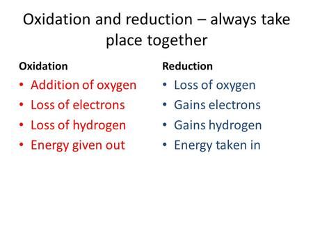 Oxidation And Reduction, Electron Transport Chain, Gcse Revision, Chemical Energy, Chemistry Education, Organic Molecules, Chemistry Lessons, Chemistry Notes, Energy Transfer