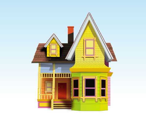 Up House Vectored by skratakh Up House Vectored by skratakh Disney Up House Drawing, House From Up, Up House Printable, Movie Up House, Disney Homes, Casa Up, Up House Pixar, Up House Drawing, Up Movie House