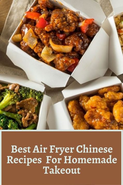 Air Fryer Chinese, Air Fryer Tips, Homemade Takeout, Healthy Chinese Recipes, Homemade Egg Rolls, Aphrodisiac Foods, Homemade Chinese Food, Chinese Stir Fry, Best Air Fryer