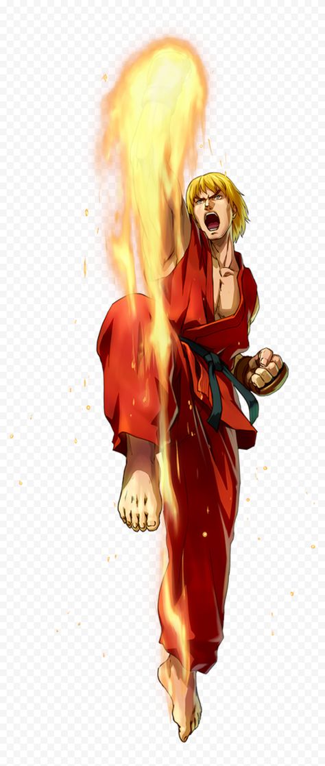 Street Fighter Ken Art, Street Fighter Hadouken, Street Fighter Wallpaper, Ken Street Fighter, Ken Masters, Street Fighter Game, Fighter Art, Game Gifts, Street Fighters